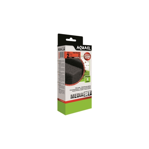 Aquael MEDIA SET CARBOMAX FANFILTER 2 вкладыш губка (1 шт.)